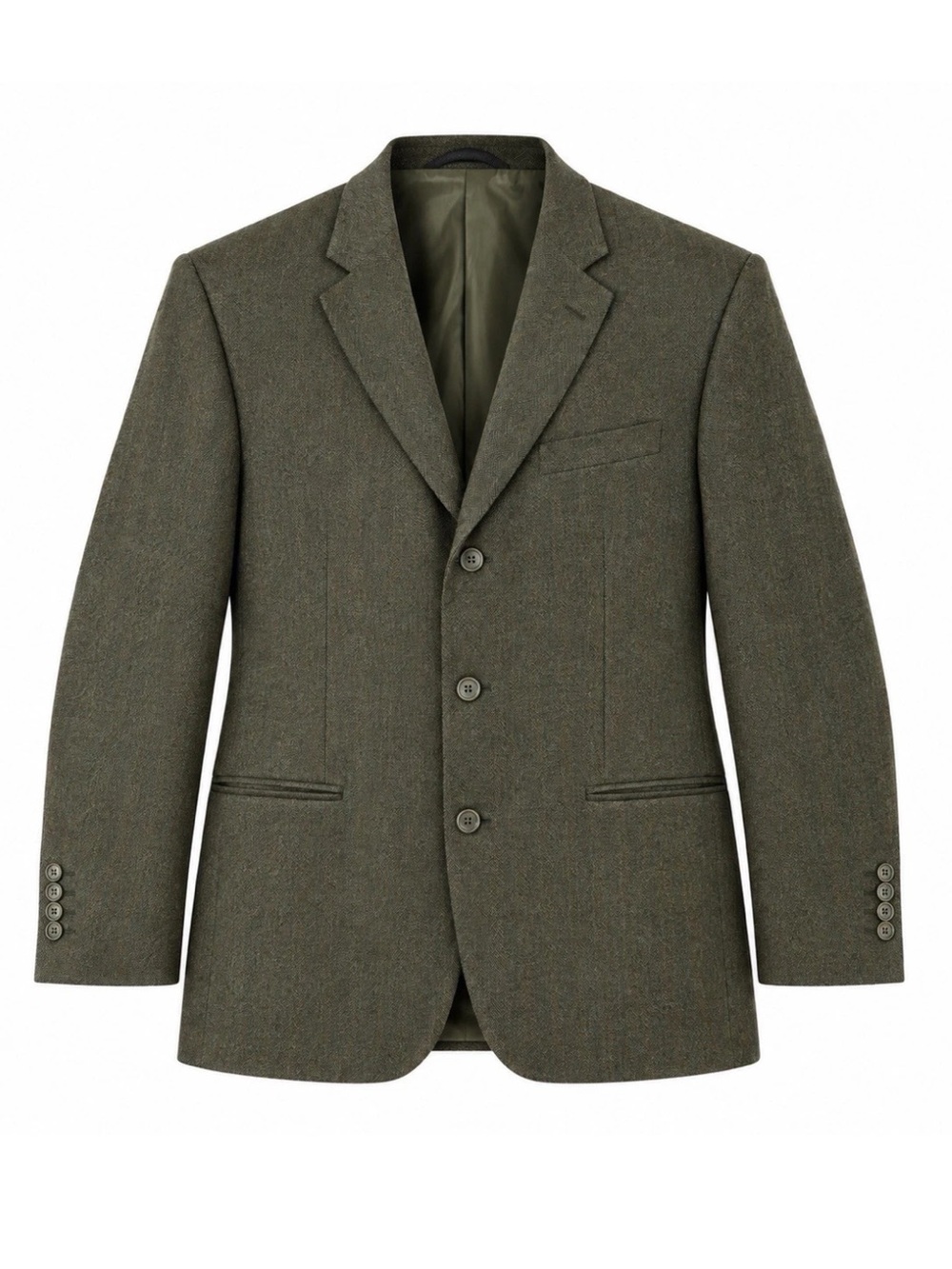MISSONI Herringbone Wool Cashmere Sport Coat Blazer Men’s 42 Brown Italy